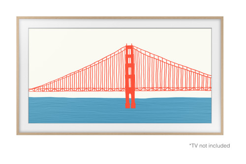 Samsung 43Inch The Frame Customizable Bezel - Modern Teak - VG-SCFA43TKBZA