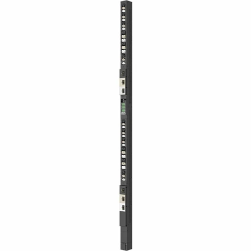 Server Technology Switched Master PRO2 (36) Configurable Alt Phase HDOT Outlets, 208V3PH Wye 6BR 60A 60309 3P+N+PE 3m/10ft cord, Auto-Orient Mid Display,Bottom Cord Entry, Doghouse Breakers, Phase Monitoring - C2W36CE-YQME2M00
