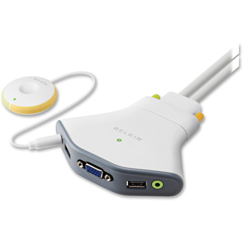 Belkin Flip 2-Port KVM with Remote UBS, Audio. - F1DG102UTT