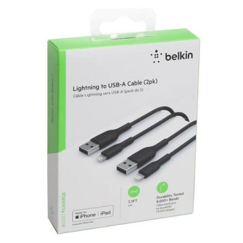 Belkin PVC CABLE USB-A to LTG, 1M,2PK - PK1001BT1MC12PK