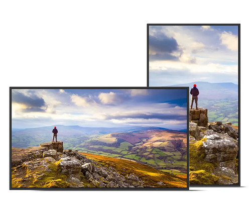 Sharp Electronics 43 Class (42.5 Diagonal) Commercial Lcd Display - Brilliant Ultra High Definition (3840 X 2160) Resolution With 350 Cd/M2 Brightness And 1,200:1 Contrast Ratio. Landscape/Portrait Orientation.  - PN-E439