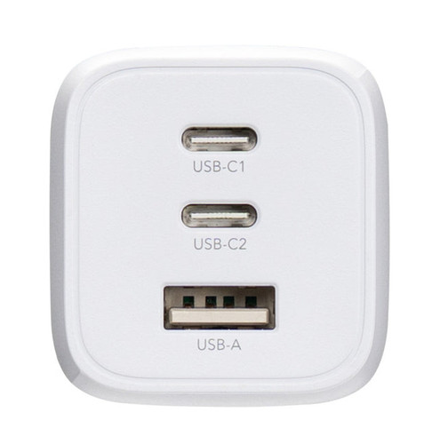 Targus 65W Multi-Port Wall Charger Can Simultaneously Charge 2 USB-C Devices And 1 USB-A Device. It Features Short-Circuit Protection, And Folding Prongs For Convenient Compact Storage. - APA11606TT