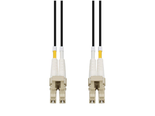 AddOn 2M Lc To Lc Black Om4 Duplex Ofnp (Plenum-Rated) Fiber Patch Cable - ADD-LC-LC-2M5OM4P-BK