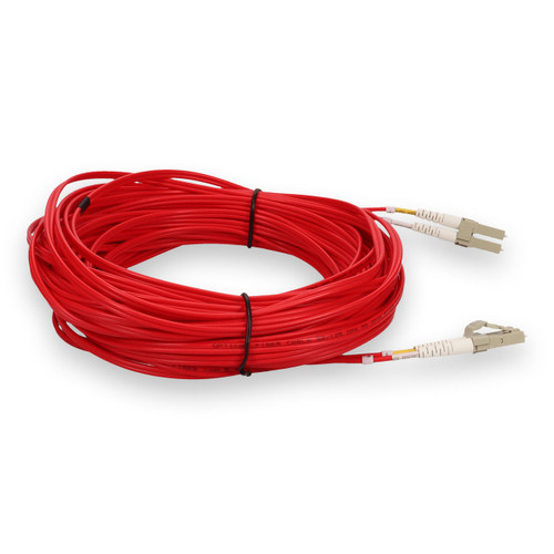 AddOn 30M Lc To Lc Red Om4 Duplex Ofnr (Riser-Rated) TAA Fiber Patch Cable - ADD-LC-LC-30M5OM4-RD-TAA