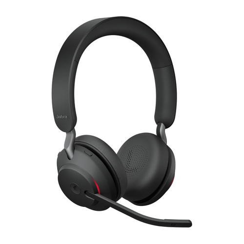 Jabra Evolve2 65 Link390a MS Stereo Black,NA - Music time: Up to 37hrs, Talk time: Up to 35hrs (with busylight off)/Up to 24hrs (with busylight on) - 26599-999-999-01