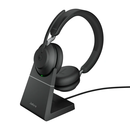 Jabra Evolve2 65 Link390a MS Stereo Std BLK,NA - Music time: Up to 37hrs, Talk time: Up to 35hrs (with busylight off)/Up to 24hrs (with busylight on) - 26599-999-989-01