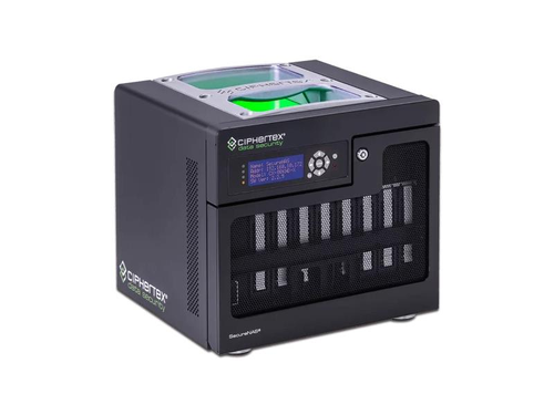Ciphertex SecureNAS CX-80KSSD 30TB Encrypted NAS, SSD, 4-Core Xeon, 32GB RAM - SNCX80KSSD-4C-32G-30TB