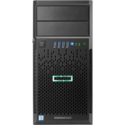 HPE  Proliant Ml30 G9 4U Tower Server - 1 X Intel Xeon E3-1230 V6 3.50 GHz - 8 Gb Ram - Serial Ata/600 Controller - 1 Processor Support - 64 Gb Ram Support - 0, 1, 5, 10 RAID Levels - Matrox G200 Graphic Card - Dvd-Writer - P03706-S01