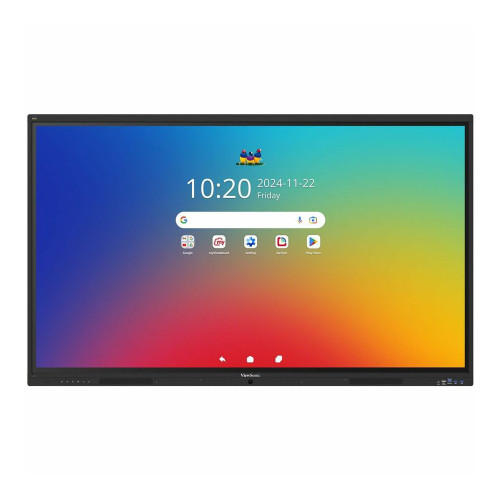 ViewSonic IFP6541 65" 4K UHD Android EDLA ViewBoard Interactive Display, 64-Point Touch, 100W USB-C, Integrated