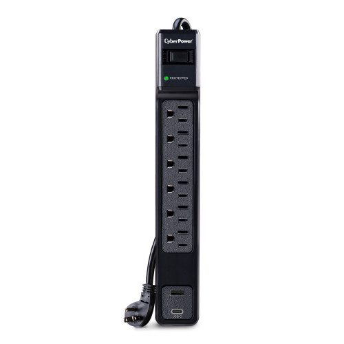 CyberPower P604UCBK Surge Protector 1875 W