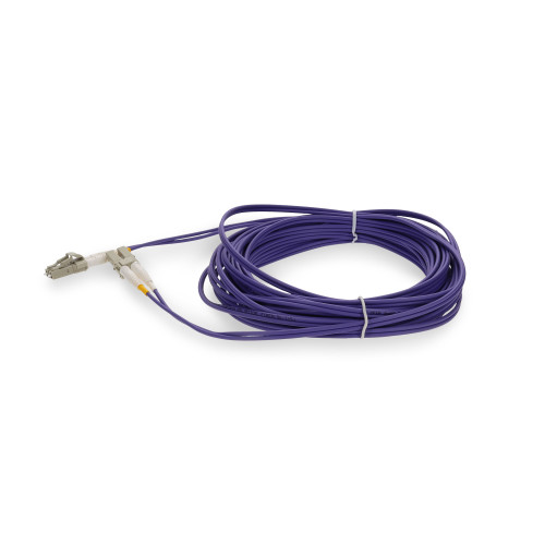 3m LC to LC Purple OM4 Duplex OFNP (Plenum-Rated) TAA Fiber Patch Cable