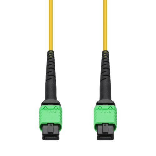110m MPO/APC to MPO/APC Yellow OS2 OFNP (Plenum-Rated) 24-Strand SMF Fiber Patch Cable