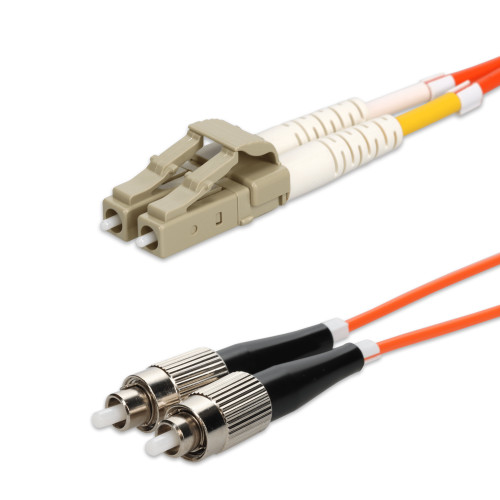 3m LC to FC Orange OM1 Duplex OFNR (Riser-Rated) MMF Fiber Patch Cable