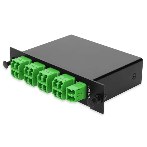 12+3 Channel LGX DWDM Mux/Demux C40-C51 with OTDR, Test Tx/Rx, Upgrade, and Express Ports, LC/APC Connectors