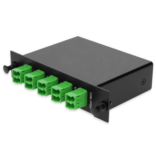4+3 Channel LGX DWDM Mux/Demux C20-C23 with OTDR, Test Tx/Rx, Upgrade, and Express Ports, LC/APC Connectors