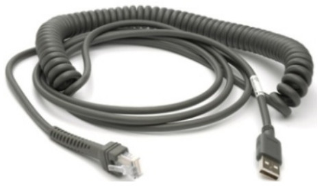 Zebra 15FT Shielded Coiled USB Cable