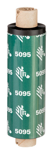 ZEBRA 2.52in X 984 (64MM X 300M), 5095 RESIN RIBBON, 1in CORE, CASE OF 24 ROLLS, PRICE PER CASE