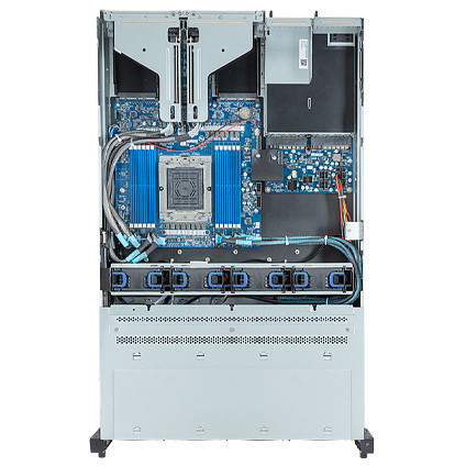 Gigabyte Rack Server - AMD EPYC 9005/9004 - 1U DP 4 x Gen5 NVMe/SATA/SAS-4 DLC - R183-ZK0-LAJ1