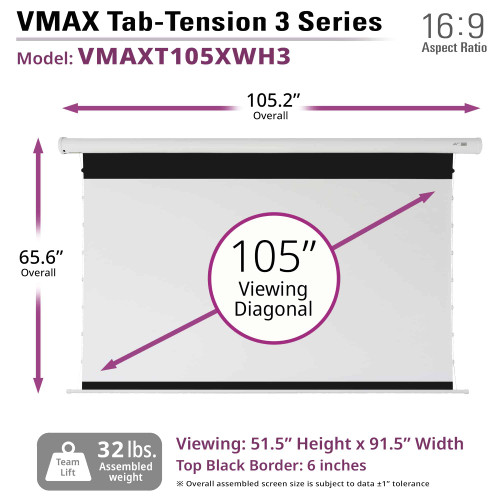 Elite Screens VMAX Tab-Tension 3