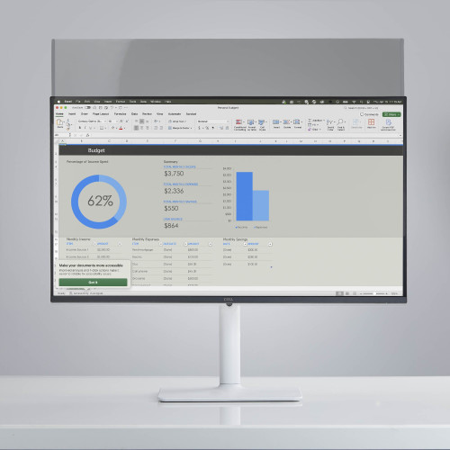 StarTech Magnetic Monitor Privacy Screen for 24IN 16:9 Widescreen Display, Removable Filter, Anti-Glare/Glossy, Blue Light Reducing Screen Protector, TAA