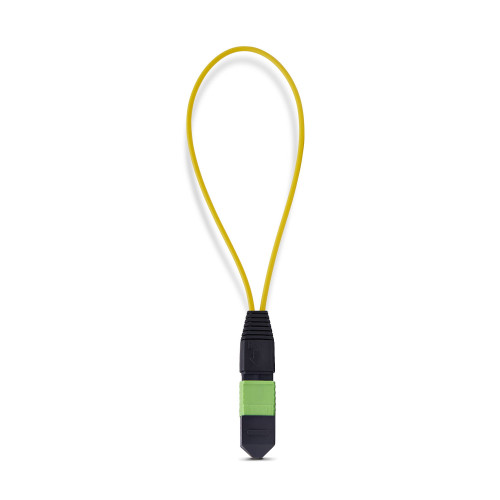 StarTech MPO Loopback Plug, Single Mode 9/125 MPO-12 Male Fiber Loopback Adapter, MPO/MTP-APC Connector Loopback Test Plug, MPO Male Loopback Tester