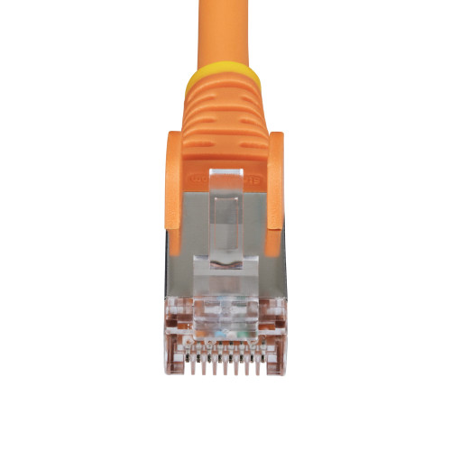 StarTech 2ft Orange CAT6a Ethernet Cable, Snagless RJ45, 10G, 100W PoE, S/FTP, LSZH, 27AWG Pure Bare Copper, 500MHz, Shielded Network Patch Cord