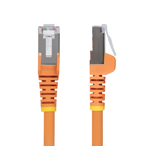 StarTech 20ft Orange CAT6a Ethernet Cable, Snagless RJ45, 10G, 100W PoE, S/FTP, LSZH, 27AWG Pure Bare Copper, 500MHz, Shielded Network Patch Cord