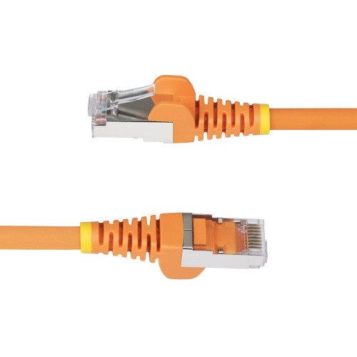 StarTech 20ft Orange CAT6a Ethernet Cable, Snagless RJ45, 10G, 100W PoE, S/FTP, LSZH, 27AWG Pure Bare Copper, 500MHz, Shielded Network Patch Cord