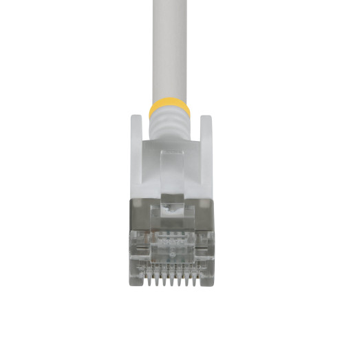 StarTech 2ft White Ultra Slim Cat6A Ethernet Cable, Snagless, FTP, Pure Bare Copper Wire, 34AWG Slim RJ45 Network Patch Cord