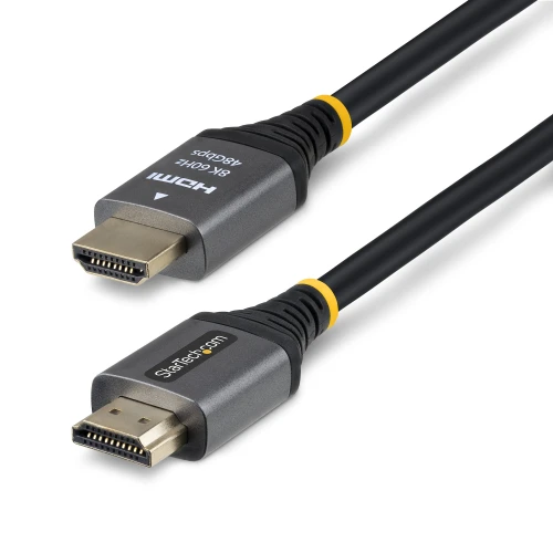 StarTech 6ft (1.8m) Certified Ultra High Speed HDMI Cable, 8K 60Hz/4K 120Hz, HDMI 2.1 Cable with HDR10+ / eARC, 48Gbps, 8K HDMI Cord for Monitor/TV, TPE Jacket