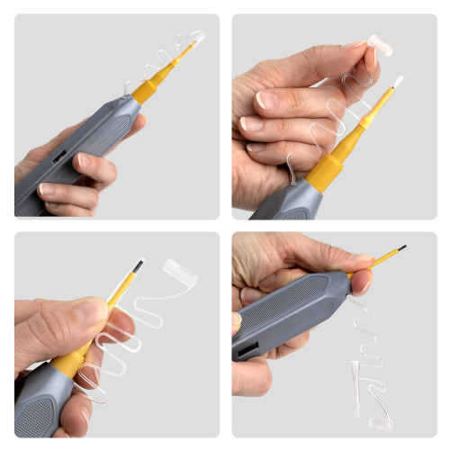 StarTech Fiber Optic Cleaning Pen, M38999 Fiber Cleaner for M38999 Connectors and Ports, 1.6mm Fiber Optic Cleaner Pen
