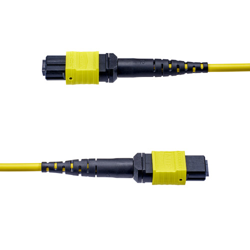 StarTech 3m (10ft) MTP /MPO Fiber Optic Cable, 12F Type-B, OS2 Single Mode MTP/APC Female Fiber Patch Cable, 9/125 m, OFNP Plenum, MTP-12 Fiber Jumper Cord