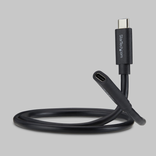 StarTech 2ft (61cm) USB4 Extension Cable, USB-C Extender Cord, 40Gbps, 240W Charging, 8K 60Hz/4K 240Hz DP2.1, Type C Male to Female, Thunderbolt 4 Compatible