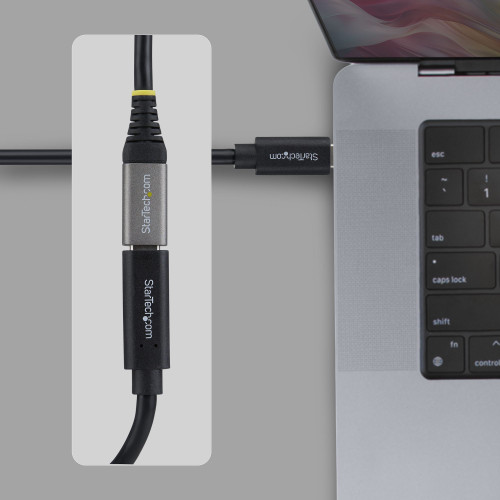 StarTech 2ft (61cm) USB4 Extension Cable, USB-C Extender Cord, 40Gbps, 240W Charging, 8K 60Hz/4K 240Hz DP2.1, Type C Male to Female, Thunderbolt 4 Compatible