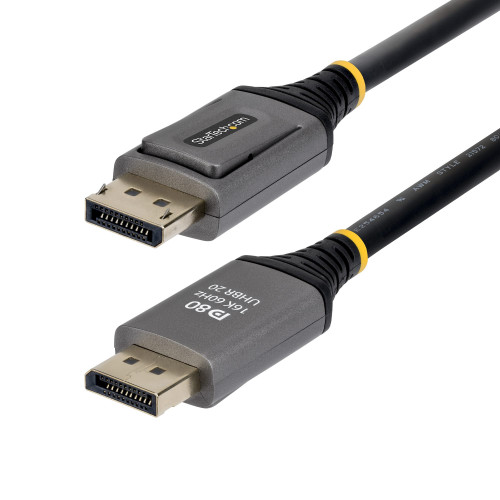 StarTech 1m DisplayPort 2.1 Cable, VESA Certified DP80 DisplayPort Cable, Uncompressed 10K/8K 60Hz, 16K 60Hz/8K 240Hz w/DSC 1.2a, DP 2.1 Monitor Cord