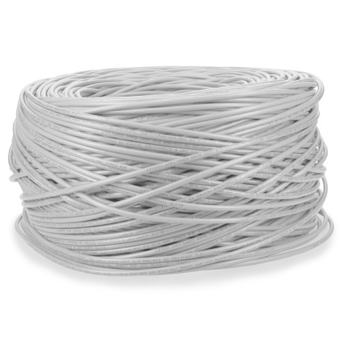 AddOn 1000ft White Cat6 UTP Plenum Copper Patch Cable - ADD-CAT6USBULK1KP-WE