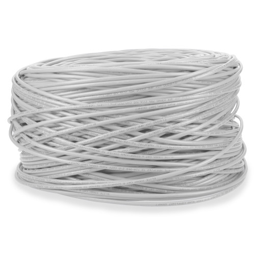AddOn 1000ft White Cat6 UTP Plenum Copper Patch Cable - ADD-CAT6USBULK1KP-WE