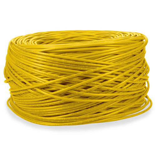 AddOn 1000ft Yellow Cat6 UTP Plenum Copper Patch Cable - ADD-CAT6BULK1KP-YW