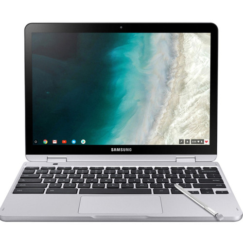 Samsung Chromebook Plus V2 XE521QAB-M02US 12.2" Touchscreen Convertible 2 in 1 Chromebook - Full HD - Intel Celeron 3rd Gen 3965Y - 4 GB - 64 GB Flash Memory - Light Titan - XE521QAB-M02US