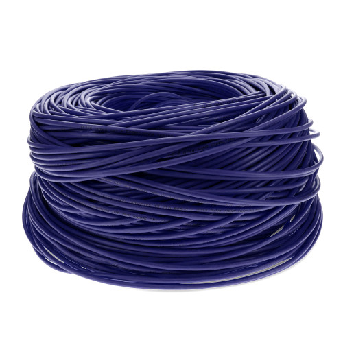 AddOn 1000ft Non-Terminated Straight Purple Cat6 UTP PVC Copper Patch Cable - ADD-CAT6BULK1K-PE