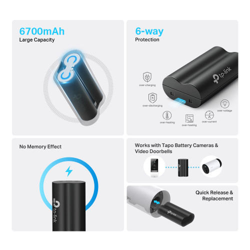 TP-Link Tapo A100 Battery Pack (2 Pack) - TAPOA1002K