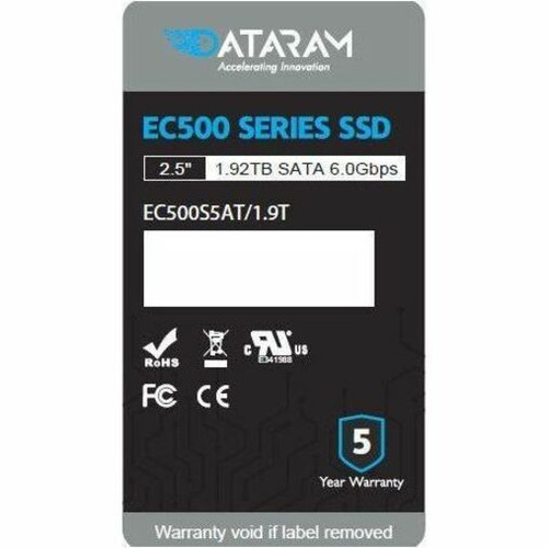 DATARAM 2 TB Solid State Drive - 2.5" Internal - SATA (SATA/600) - SSD-SM2-1TB