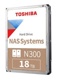 Toshiba N300 HDWG51JXZSTA 18 TB Hard Drive - 3.5" Internal - SATA (SATA/600) - Conventional Magnetic Recording (CMR) Method - HDWG51JXZSTA