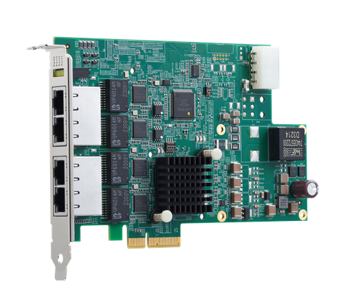 Adlink 4-ch Pci Express X 4 Gen2 Gige Grabber With Total PoE Power Up To 60w. Wide Temp Model (0 70c). With PoE Power Management. - PCIE-GIE74P