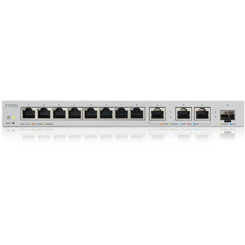 Zyxel  8-Port Gigabit Web Managed Switch With 3-Port 10G Copper +1-Port SFP+ - XGS1250-12