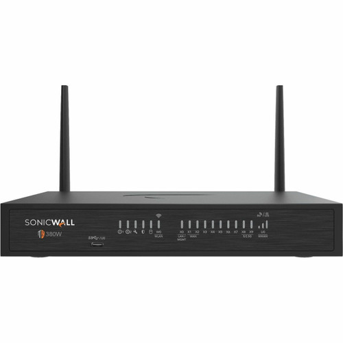 Sonicwall (3 & Free Offer) Tz380W Secure Upgrade Plus - Advanced Edition 3 Years (Includes 1 Year Cse) - Gigabit Ethernet - 5Gbps - 8 1Gbe Cu, 2 5G/2.5G/1G Sfp+, 1 Console (Micro-Usb), 1 Usb (Type-C) - 03-SSC-7445