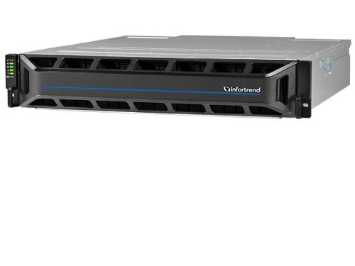 Infortrend Eonstor Gs 4000 2u/24bay NVMe All-flash Cloud-integrated Unified Storage Array, Supports NAS, SAN, Object Protocol And Cloud Gateway, Dual Redundant Controller Subsystem Including 4xhost Board Slots, 6x8gb Memory - GS4024UR0200G-0032