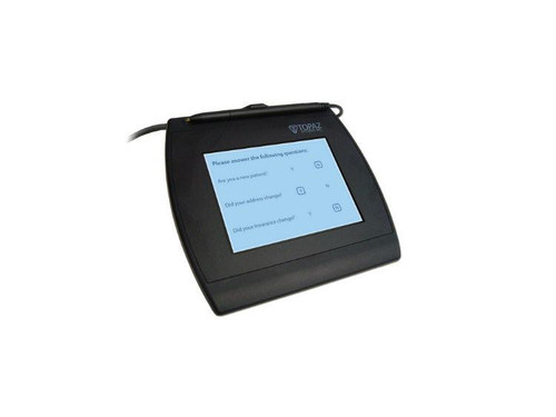 Topaz Signaturegem Backlit Lcd 4X5 Dual Ready (Bhsb) Signature Terminal. Not Eligible For Topaz Rebates And Reporting. Non-Cancellable And Non-Returnable - T-LBK766-BHSB-R