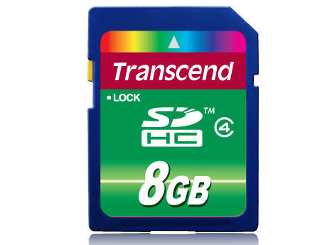 Transcend Flash Memory Card - 8 Gb - Sdhc Memory Card - TS8GSDHC4
