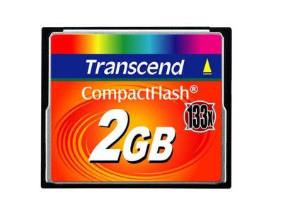 Transcend Flash Memory Card - 2 Gb - Compactflash Card - Data Transfer Rate: 21.5Mb/Sec (Max) - TS2GCF133